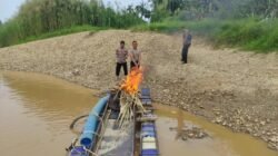 Polsek Kuantan Tengah Tindak PETI Ilegal Jenis Stingkai di Desa Seberang Taluk