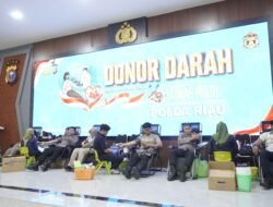 Sambut Hari Jadi ke-75 Humas Polri, Polda Riau Gelar Donor Darah Wujud Nyata Kepedulian kepada Masyarakat
