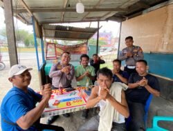 Sambang Pangkalan Becak di Ujung Tanjung, Polisi Hadir dan memdengarkan keluhan dan masukan masyarakat   