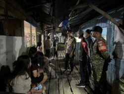 Cegah Peredaran Narkoba, Polsek Kateman Gelar KRYD Gabungan TNI-Polri dan Satpol PP
