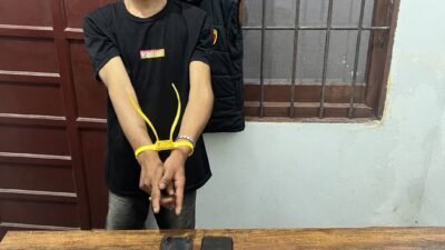 Polsek Tambang Tangkap Pelaku Narkoba di Desa Kualu, Sita 2.42 Gram Sabu