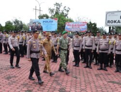 Gelar Pasukan Pengamanan Pilpeng Serentak 2026, Kapolres Rohil: Jaga Netralitas Mutlak, Proses Harus Jujur dan Demokratis   
