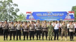 Kapolres Kuansing Pimpin Apel Operasi Patuh Lancang Kuning 2026