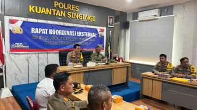Kapolres Kuansing Pimpin Rapat Eksternal Operasi Patuh Lancang Kuning 2026, Tekankan Sinergi dan Pendekatan Humanis