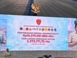 Kejagung Setorkan Hasil Pajak, dan Tindak Pidana Hutan Rp. 13 Triliun