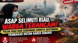 Asap Selimuti Riau, Masyarakat Terancam! Polda Riau Dan Gubernur Diminta Bertindak Tegas 