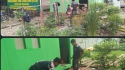 Gotong Royong Tanpa Lelah, Kodim 0314/Inhil dan Warga Desa Kuala Lemang Kebut Pembangunan RTLH TMMD Ke-130